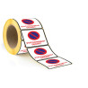 Étiquettes - Stationnement gênant - 75 x 75 mm - Papier adhésif - Rouleau de 250