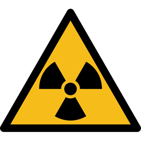 Étiquettes - Matières radioactives ou radiations - W003 - Vinyle autocollant - Rouleau de 250