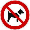 Rouleau Mini Pictogramme d'Interdiction double-face "Interdit aux chiens"