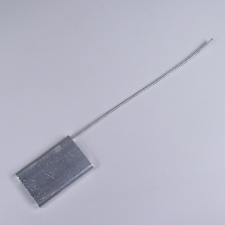 Scellés de Sécurité - Câble Acier Galvanisé - 230 mm - Acier Galvanisé - Par 25