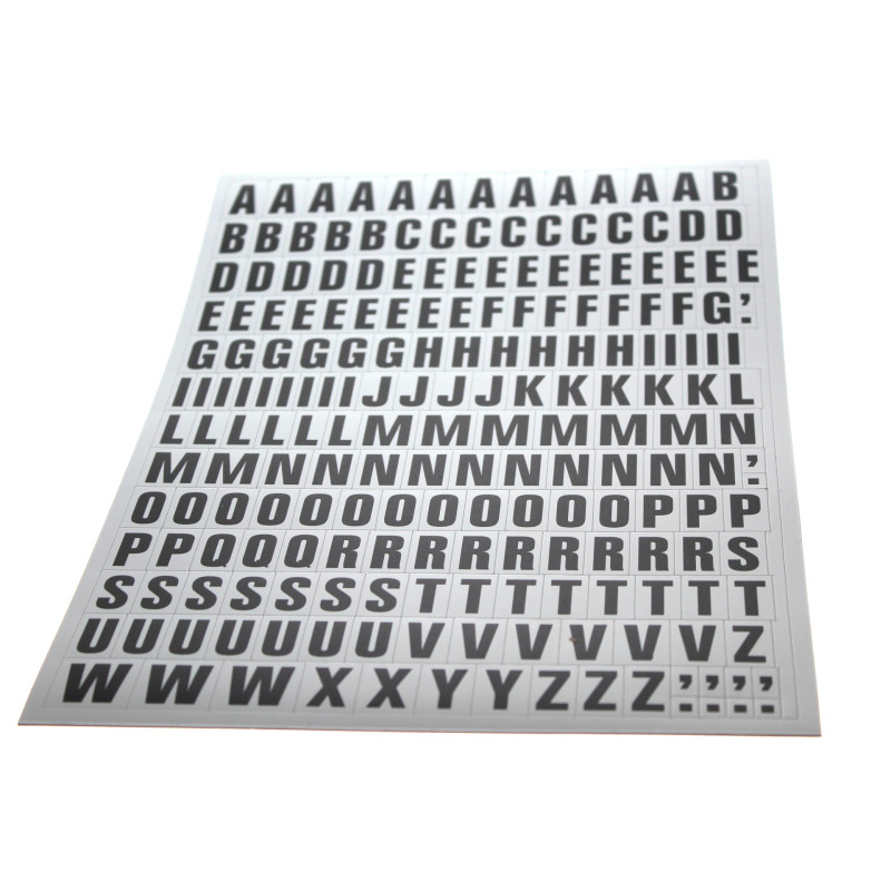Planche de lettres magnétiques A à Z