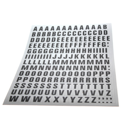 Planche de lettres magnétiques A à Z