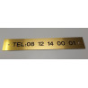 Plaque signalétique gravée sur mesure en Metallex