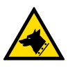 Signalétique Danger Chien de Garde – W013 ISO 7010