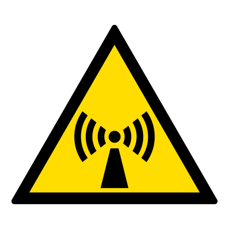 Signalétique danger W005 - Radiations non-ionisantes - ISO 7010