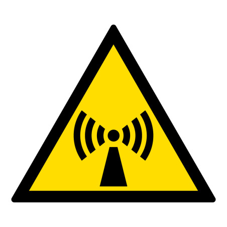 Signalétique danger W005 - Radiations non-ionisantes - ISO 7010