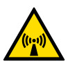 Signalétique danger W005 - Radiations non-ionisantes - ISO 7010