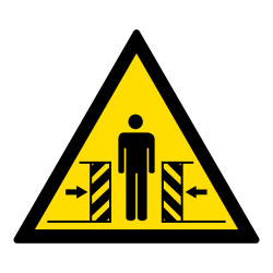 Signalétique de danger - Pictogramme Ecrasement - W019 - ISO 7010a5480516