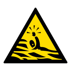 Signalétique de danger - Pictogramme Risque de Noyade - ISO 7010 