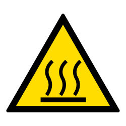 Signalétique de danger - Picto Surface Chaude - W017 - ISO 7010