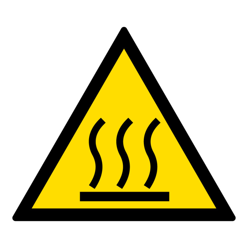 Signalétique de danger - Picto Surface Chaude - W017 - ISO 7010