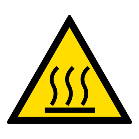 Signalétique de danger - Picto Surface Chaude - W017 - ISO 7010