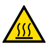 Signalétique de danger - Picto Surface Chaude - W017 - ISO 7010