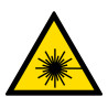 Signalétique de danger - Rayonnement laser - W004 - ISO 7010