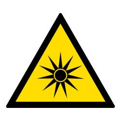 Signalétique de danger - Rayonnement optique - W027 - ISO 7010