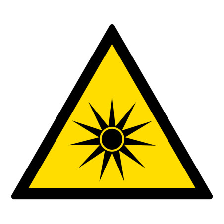 Signalétique de danger - Rayonnement optique - W027 - ISO 7010