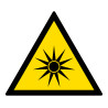 Signalétique de danger - Rayonnement optique - W027 - ISO 7010