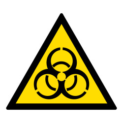 Signalétique de danger - Risque biologique - W009 - ISO 7010