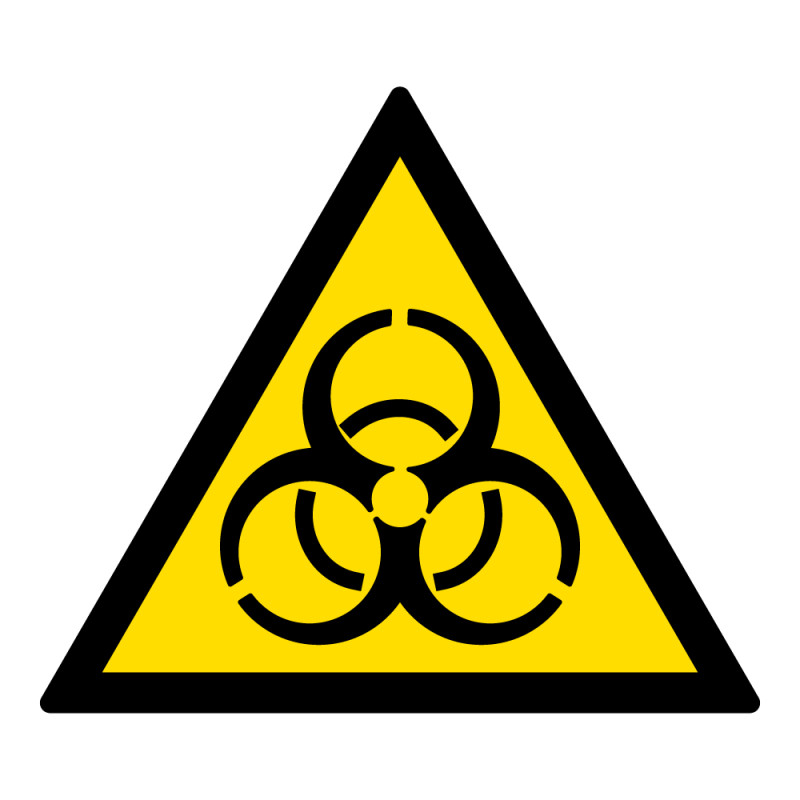 Signalétique de danger - Risque biologique - W009 - ISO 7010
