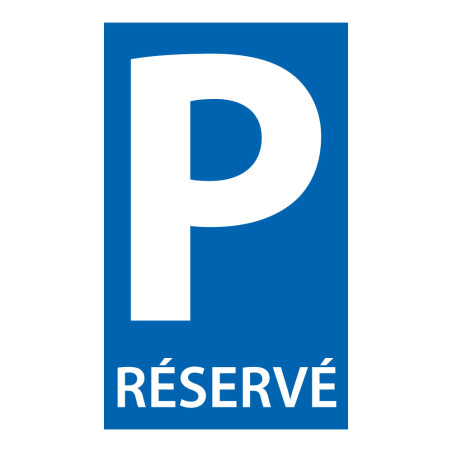 Signalétique de parking - Pictogramme Parking RÉSERVÉ 