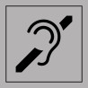 Panneau d'information - Accessibilité malentendant - ISO 7001 - Gravoply