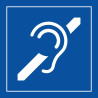 Panneau d'information - Accessibilité malentendant - ISO 7001 - Gravoply