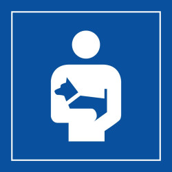Pictogramme - Porter les Chiens - ISO 7001