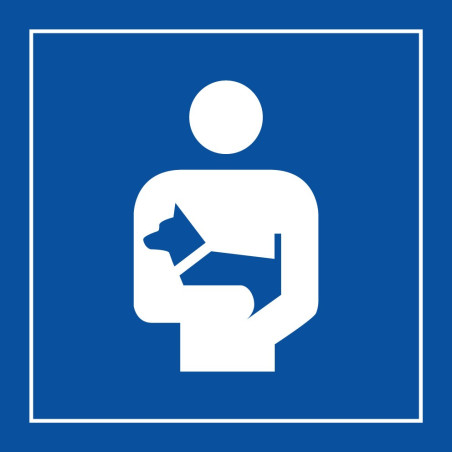 Pictogramme - Porter les Chiens - ISO 7001