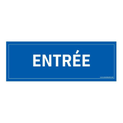 Signalétique d'information - Pictogramme Entrée - 210 x 75 mm