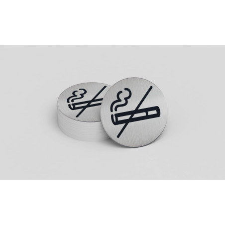Pictogramme rond de porte "Zone non fumeur"