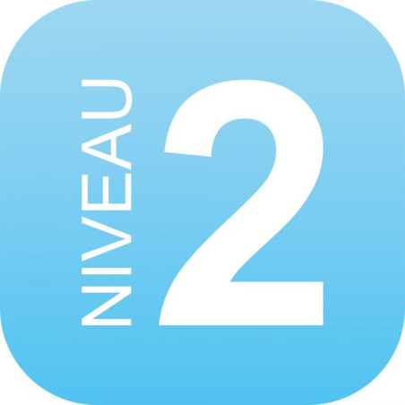 Panneau signalétique - Niveau 2 - 120x120 mm - PMMA