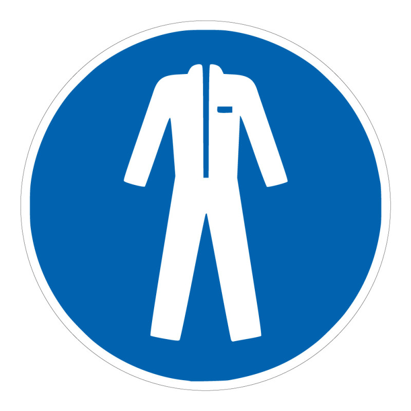 Signalétique M010 ISO 7010 – Vêtements de Protection Obligatoires