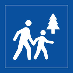 Pictogramme d'information - Espace naturel accessible au public - ISO 7001