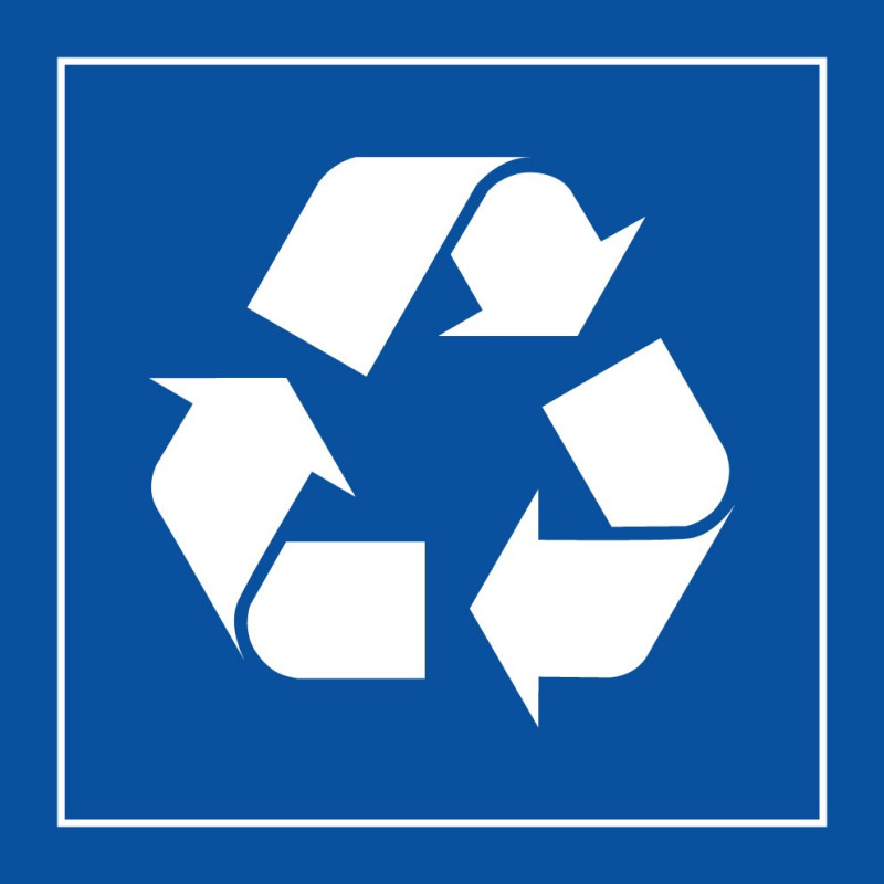 Signalétique recyclage poubelle - PI PF 066 conforme ISO 7001