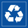 Signalétique recyclage poubelle - PI PF 066 conforme ISO 7001