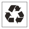 Pictogramme d'information - Poubelle ou container de recyclage - ISO 7001