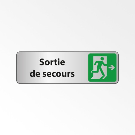 Panneau Signalétique "Sortie de secours à droite"