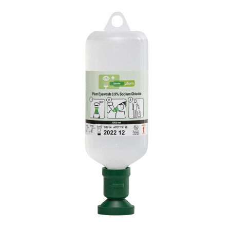 Lave-œil avec Flacons de Solution Saline et Neutre - Station de Rinçage Mixte