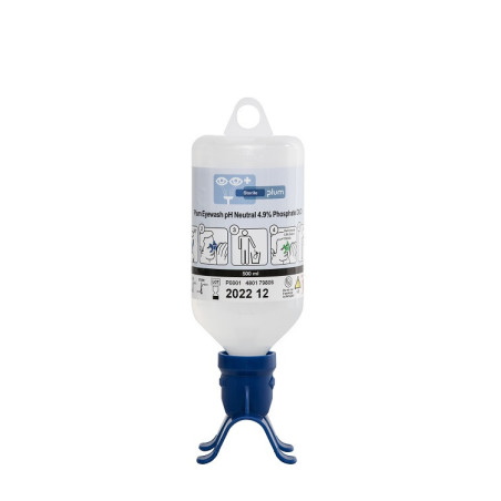 Lave-œil avec Flacons de Solution Saline et Neutre - Station de Rinçage Mixte