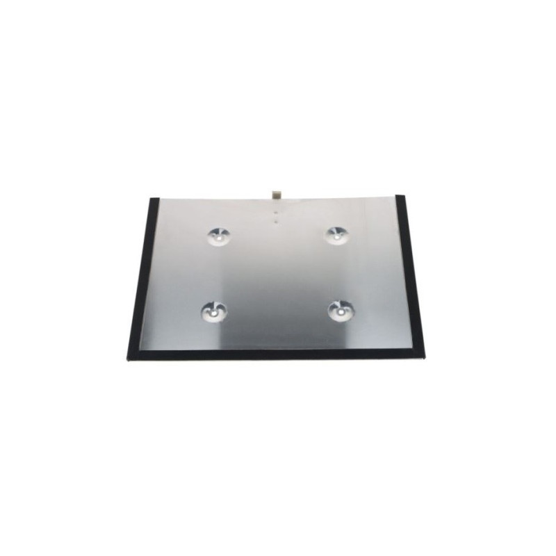 Support plaque ADR orange 400x300 galvanisé bord noir