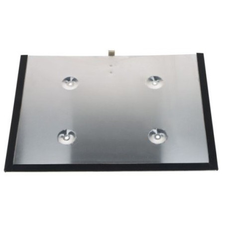 Support plaque ADR orange 400x300 galvanisé bord noir