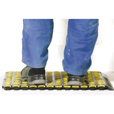 Tapis Antifatigue - SOLMAT Classé Feu - 500 x 500 mm - Mousse de Polyuréthane