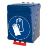 Boîte de rangement EPI pour Gants de protection - Bleue ou transparente - ABS