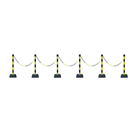 Chaîne de Signalisation à Maillons - 2 m - PVC
