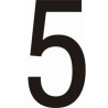 Chiffres adhésifs coloris noir - 0, ...,9, 50 ou 75mm - par 10 