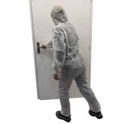 Combinaison de protection jetable - à capuche - XL - Polypropylène non tissé