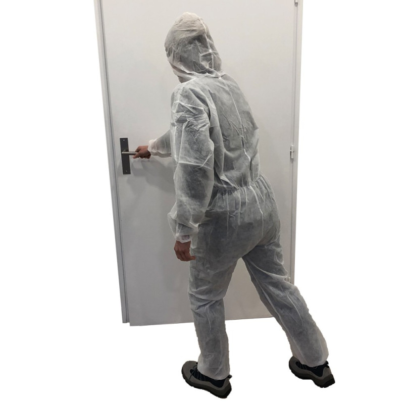 Combinaison de protection jetable - à capuche - XL - Polypropylène non tissé