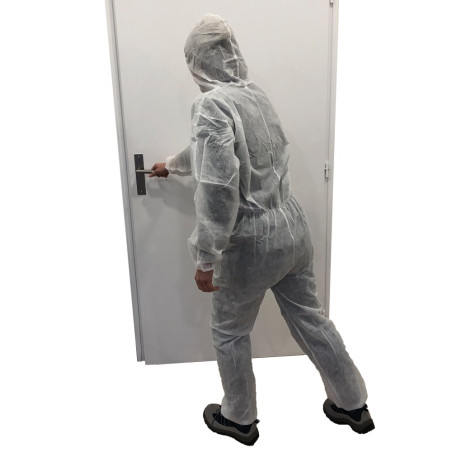 Combinaison de protection jetable - à capuche - XL - Polypropylène non tissé