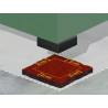 Dalle anti-vibration - GRIPSOL pour charge lourde, environnement sec - SBR/NR