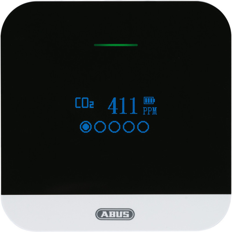 Détecteur de CO2 - Alerte sonore et visuelle, écran OLED - 95 x 95 x 26 mm